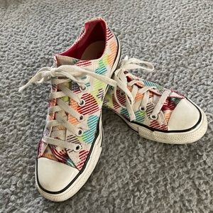 Heart patterned converse